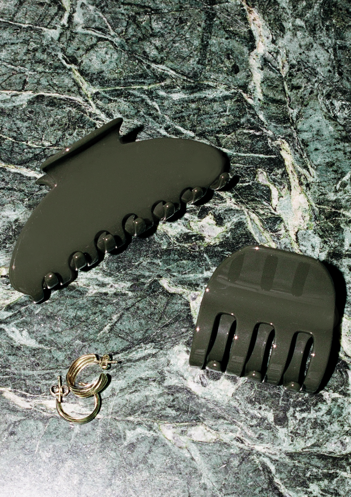 Pince à cheveux Nova - Olive