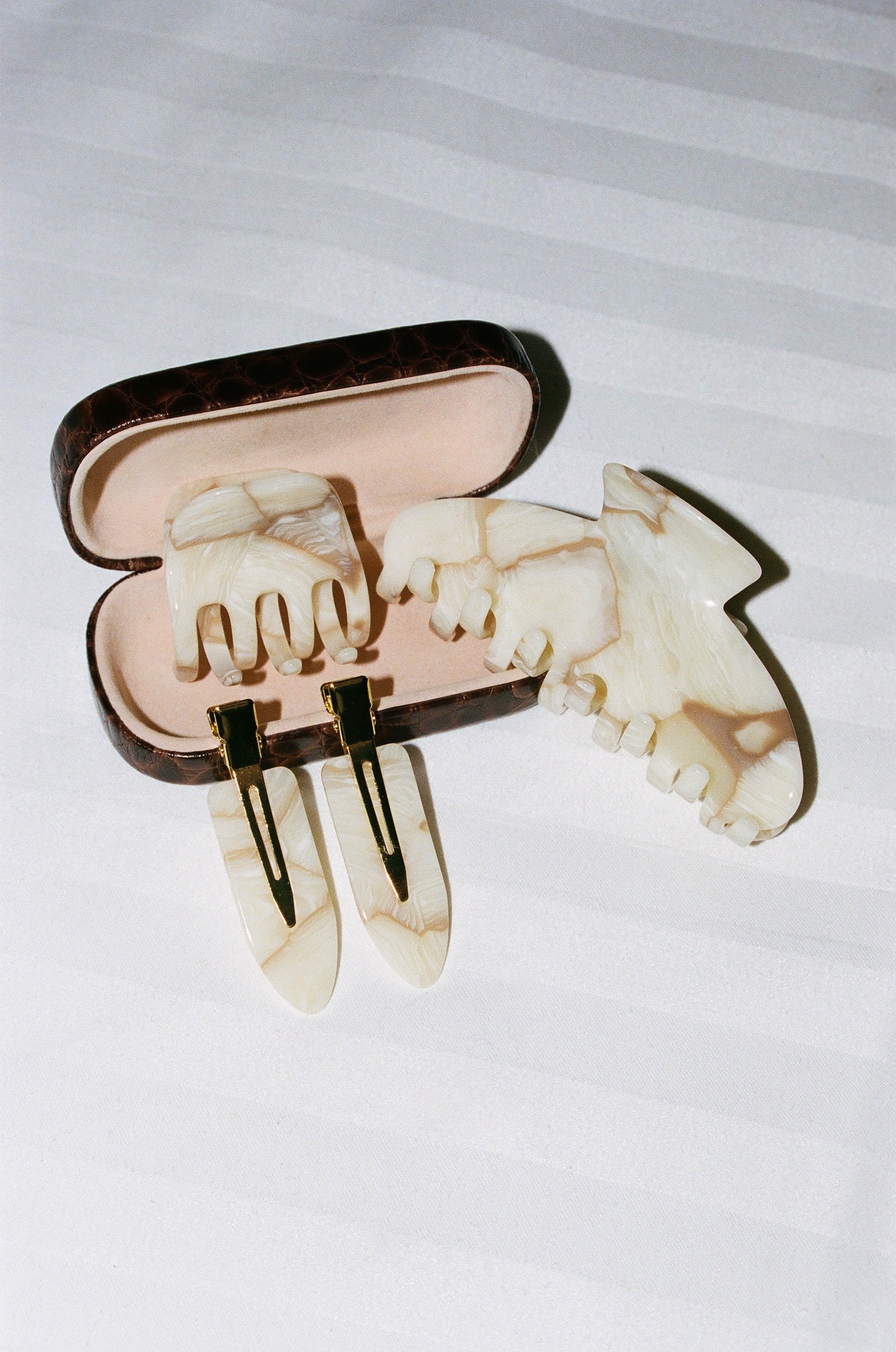 Make-Up Clips - Marbré