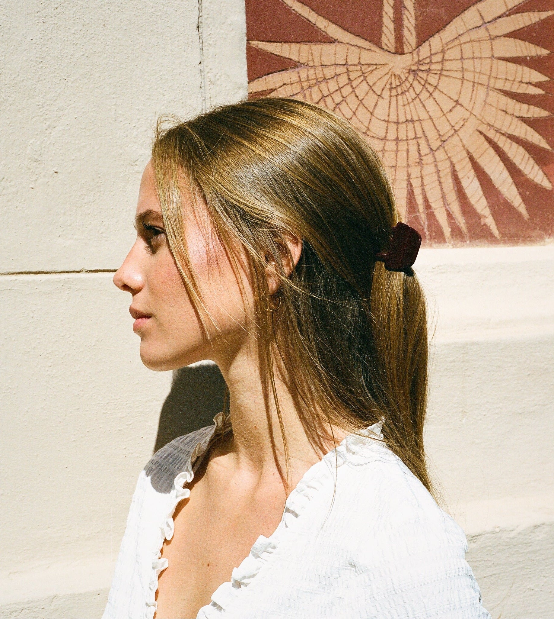 Pince à cheveux Nova Mini - Bordeaux