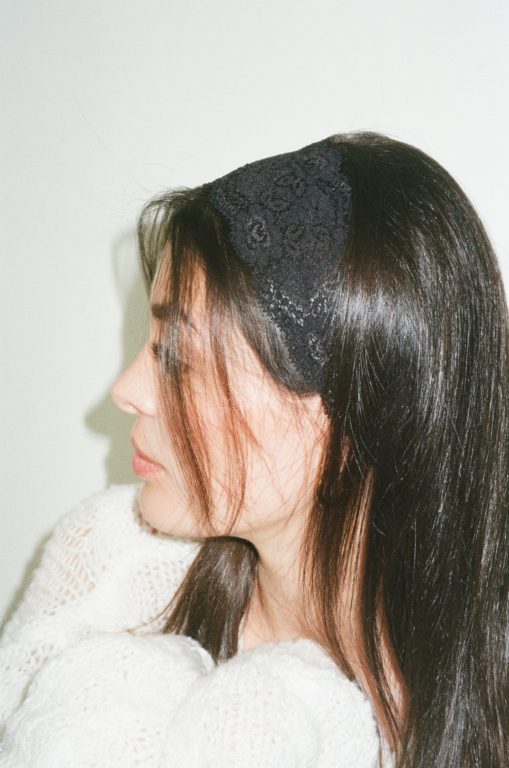Bandeau dentelle - Noir